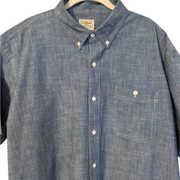 L.L. Bean Gray Traditional Fit Shirt - Picture 3 of 8